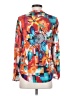 Desigual 100% Modal Print Multi Color Orange Long Sleeve Blouse Size XS - photo 2