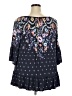 Style&Co Blue 3/4 Sleeve Blouse Size 3X - photo 2