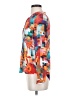 Desigual 100% Modal Print Multi Color Orange Long Sleeve Blouse Size XS - photo 5