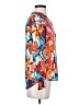 Desigual 100% Modal Print Multi Color Orange Long Sleeve Blouse Size XS - photo 4