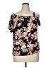 Maurices Black Short Sleeve Blouse Size 1X - photo 1