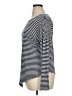 CAbi 100% Rayon Stripes Blue Long Sleeve Top Size XL - photo 5