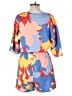 Peter Som 100% Polyester Tropical Blue Romper Size 10 - photo 2
