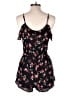 Ambiance 100% Rayon Floral Black Romper Size L - photo 2