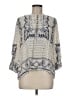 Maeve 100% Rayon Ivory 3/4 Sleeve Blouse Size M - photo 1