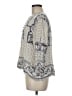 Maeve 100% Rayon Ivory 3/4 Sleeve Blouse Size M - photo 5