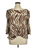 W5 Brown 3/4 Sleeve Blouse Size XL - photo 1