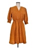 Shein Polka Dots Orange Casual Dress Size M - photo 1