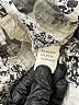 Orvis Floral Silver Tan Long Sleeve Blouse Size 16 - photo 8