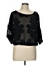 Wilfred 100% Polyester Floral Black 3/4 Sleeve Blouse Size L - photo 1