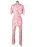 Papermoon 100% Rayon Paisley Pink Jumpsuit Size L - photo 2