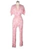 Papermoon 100% Rayon Paisley Pink Jumpsuit Size L - photo 1