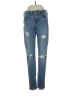 Banana Republic Hearts Blue Jeans Size 26 waist - photo 1