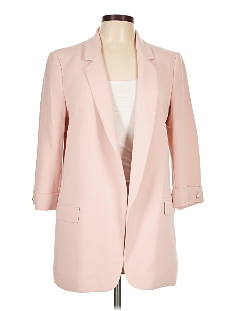 Pre-owned Zara Basic Blazer Jacket In Pink