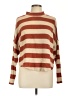 Socialite Stripes Brown Turtleneck Sweater Size XL - photo 1