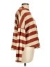 Socialite Stripes Brown Turtleneck Sweater Size XL - photo 4