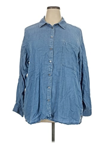 Ann Taylor LOFT Long Sleeve Button-Down Shirt (view 1)