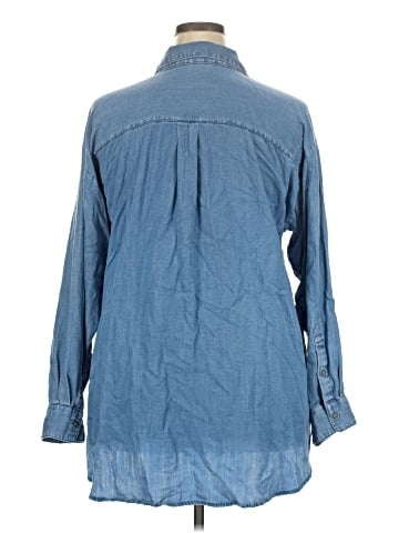 Ann Taylor LOFT Long Sleeve Button-Down Shirt (view 2)