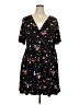 Torrid Floral Black Casual Dress Size 3X Plus (3) - photo 1