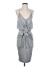 Mustard Seed Metallic Gray Cocktail Dress Size S - photo 1