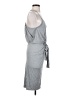 Mustard Seed Metallic Gray Cocktail Dress Size S - photo 4