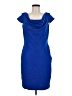 Calvin Klein Solid Blue Cocktail Dress Size 8 - photo 1