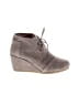 TOMS 100% Leather Gray Wedges Size 6 1/2 - photo 1