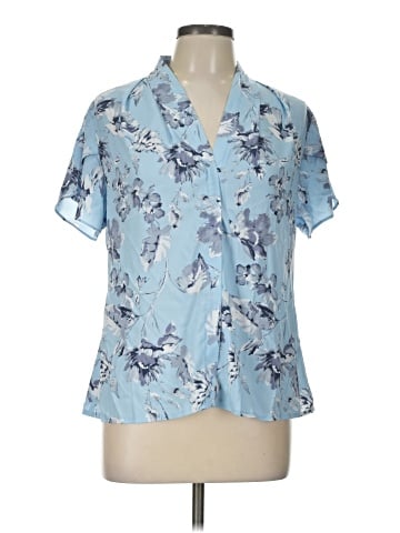 Calvin Klein Short Sleeve Blouse (view 1)