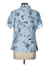 Calvin Klein Blue Short Sleeve Blouse Size L - photo 2
