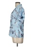 Calvin Klein Blue Short Sleeve Blouse Size L - photo 5