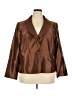 Signature 100% Polyester Brown Blazer Size 20 - photo 1
