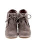 TOMS 100% Leather Gray Wedges Size 6 1/2 - photo 2