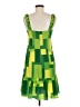 Beth Bowley 100% Silk Argyle Color Block Green Cocktail Dress Size 8 - photo 2