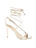 Schutz Solid Tan Gold Sandals Size 6 1/2 - photo 1