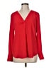 Ann Taylor Red Long Sleeve Blouse Size M - photo 1