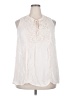 Torrid 100% Rayon Ivory Sleeveless Blouse Size 2X Plus (2) - photo 1