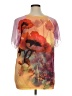 Fashion Bug 100% Polyester Orange Short Sleeve Blouse Size 1X - photo 2
