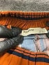 Pull&Bear 100% Viscose Stripes Orange Casual Pants Size M - photo 7