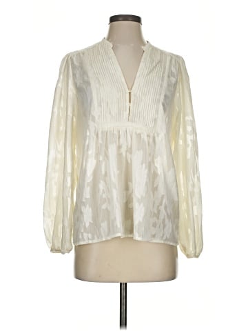 Aqua Long Sleeve Blouse (view 1)
