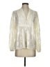 Aqua Ivory Long Sleeve Blouse Size S - photo 1