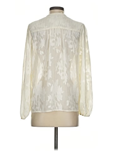Aqua Long Sleeve Blouse (view 2)