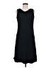 Amanda Smith 100% Polyester Solid Black Casual Dress Size 8 - photo 1