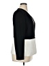 Preston & York 100% Polyester Color Block Solid Black Blazer Size 14 - photo 4