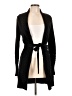 Elie Tahari Solid Black Cardigan Size L (estimated) - photo 1