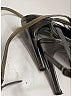 Yves Saint Laurent 100% Leather Print Silver Black Heels Size 9 - photo 3