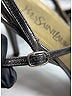 Yves Saint Laurent 100% Leather Print Silver Black Heels Size 9 - photo 7