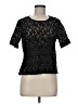 City Streets Black Short Sleeve Top Size M (petite) - photo 1