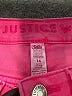 Justice Hearts Pink Denim Shorts Size 14 - photo 3
