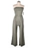 Heart & Hips Solid Gray Jumpsuit Size L - photo 1