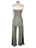 Heart & Hips Solid Gray Jumpsuit Size L - photo 2